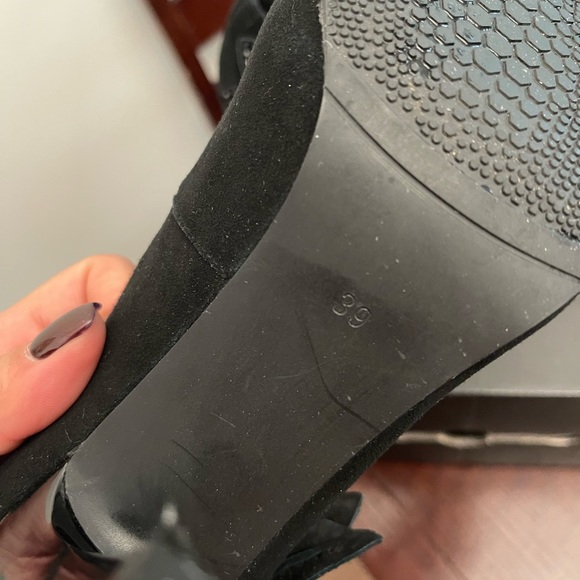 Suede high heel evening shoes - Picture 7 of 9